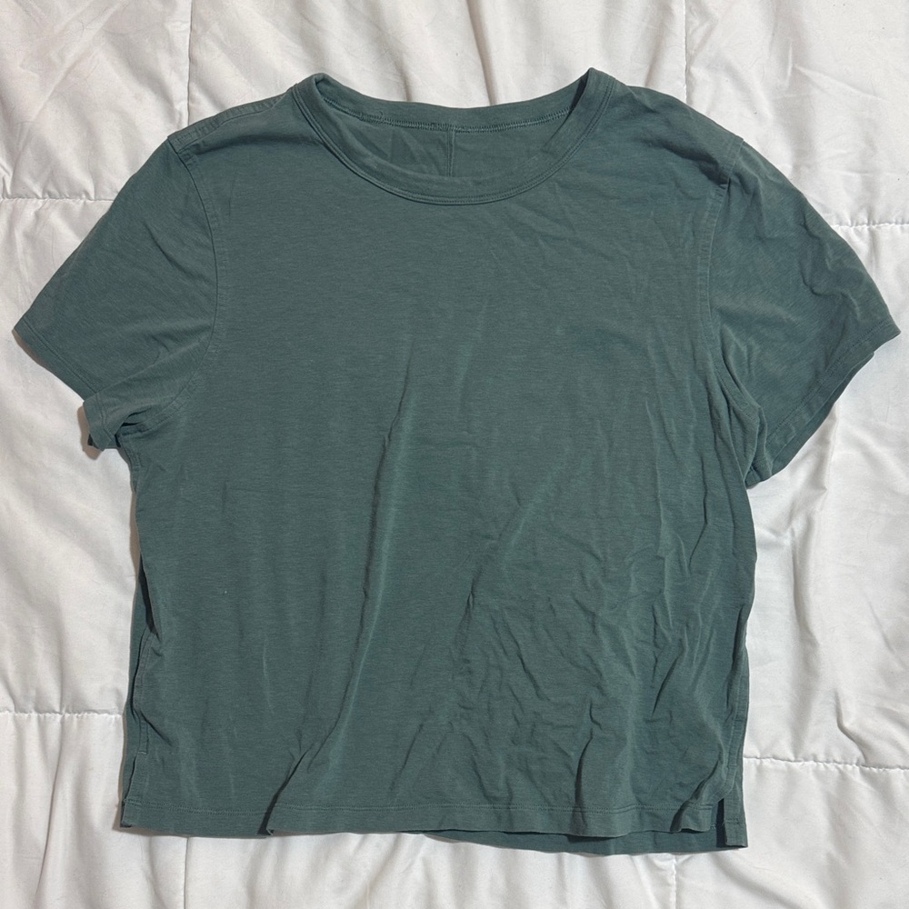 lululemon athletica Forest Green Short Sleeve Tee
